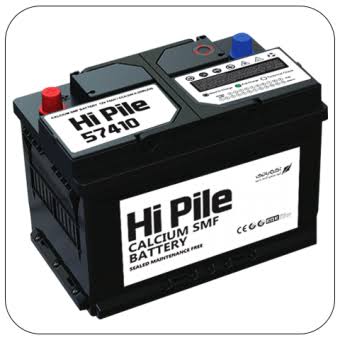 باتری اتمی خودرو آکو باتری مدل HiPile